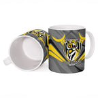Richmond Tigers Australian Football Ceramic Mug Fierce Tiger Mascot - Bold Team Colors
