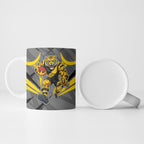 Richmond Tigers Australian Football Ceramic Mug Fierce Tiger Mascot - Bold Team Colors