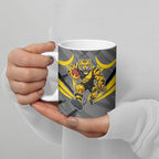 Richmond Tigers Australian Football Ceramic Mug Fierce Tiger Mascot - Bold Team Colors