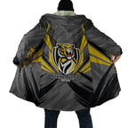 Richmond Tigers Australian Football Cloak Fierce Tiger Mascot - Bold Team Colors