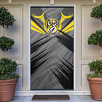 Richmond Tigers Australian Football Door Cover Fierce Tiger Mascot - Bold Team Colors