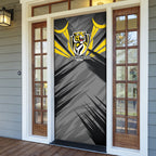 Richmond Tigers Australian Football Door Cover Fierce Tiger Mascot - Bold Team Colors