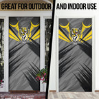 Richmond Tigers Australian Football Door Cover Fierce Tiger Mascot - Bold Team Colors