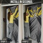 Richmond Tigers Australian Football Door Cover Fierce Tiger Mascot - Bold Team Colors