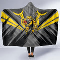 Richmond Tigers Australian Football Hooded Blanket Fierce Tiger Mascot - Bold Team Colors