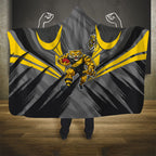 Richmond Tigers Australian Football Hooded Blanket Fierce Tiger Mascot - Bold Team Colors
