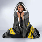 Richmond Tigers Australian Football Hooded Blanket Fierce Tiger Mascot - Bold Team Colors