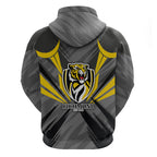 Richmond Tigers Australian Football Hoodie Fierce Tiger Mascot - Bold Team Colors