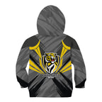 Richmond Tigers Australian Football Kid Hoodie Fierce Tiger Mascot - Bold Team Colors