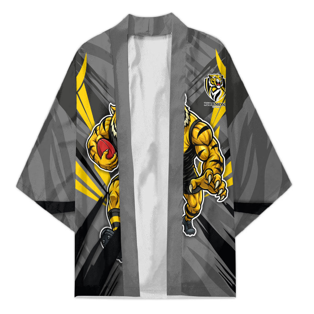 Richmond Tigers Australian Football Kimono Fierce Tiger Mascot - Bold Team Colors