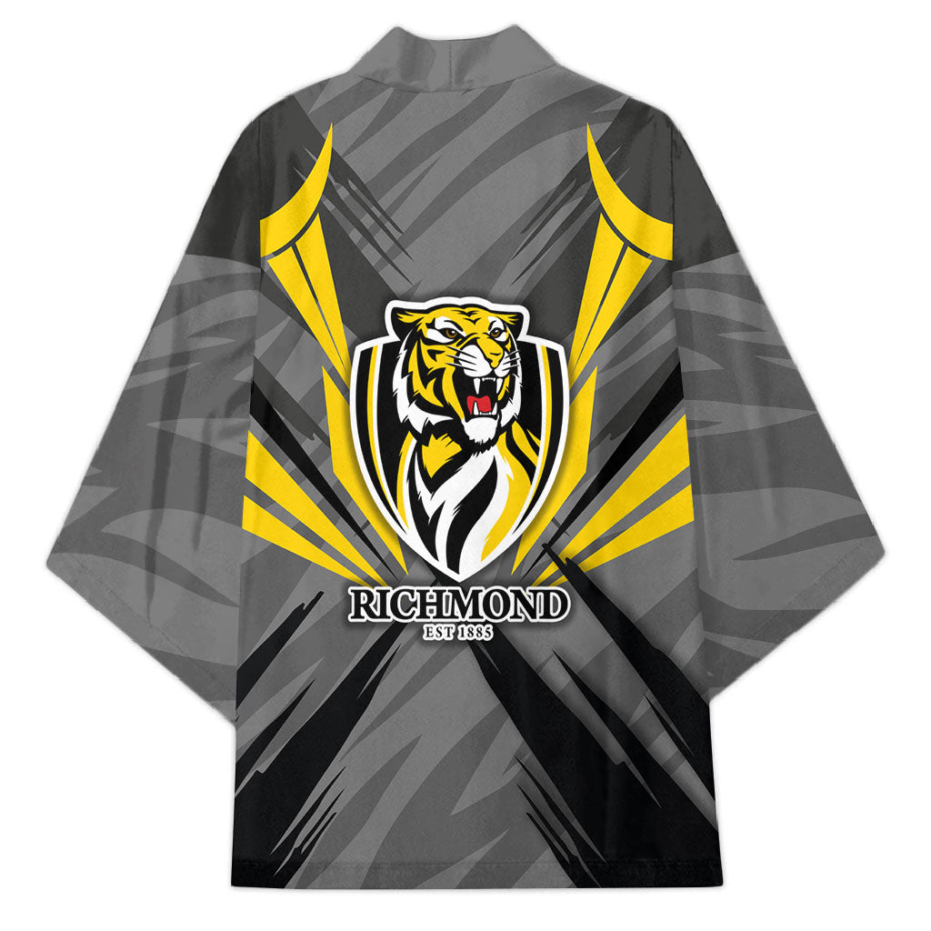 Richmond Tigers Australian Football Kimono Fierce Tiger Mascot - Bold Team Colors
