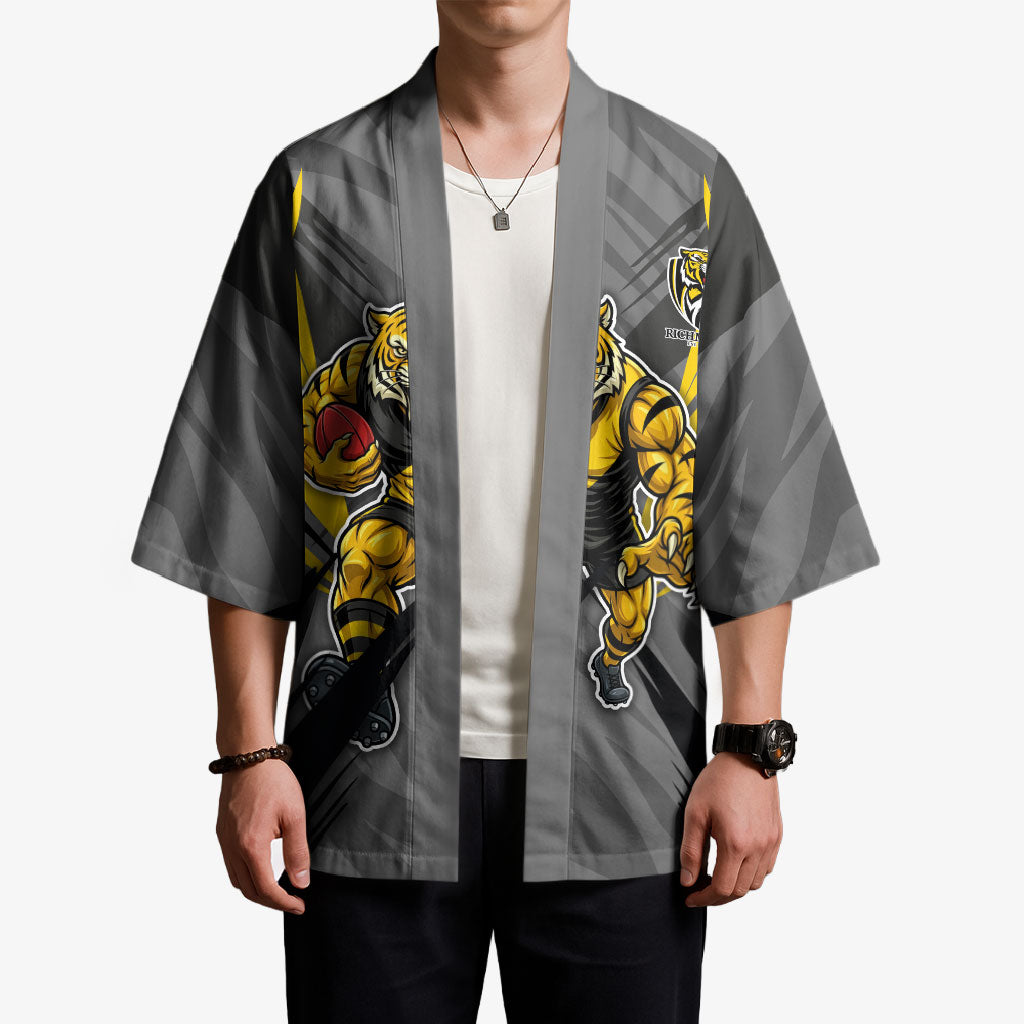 Richmond Tigers Australian Football Kimono Fierce Tiger Mascot - Bold Team Colors