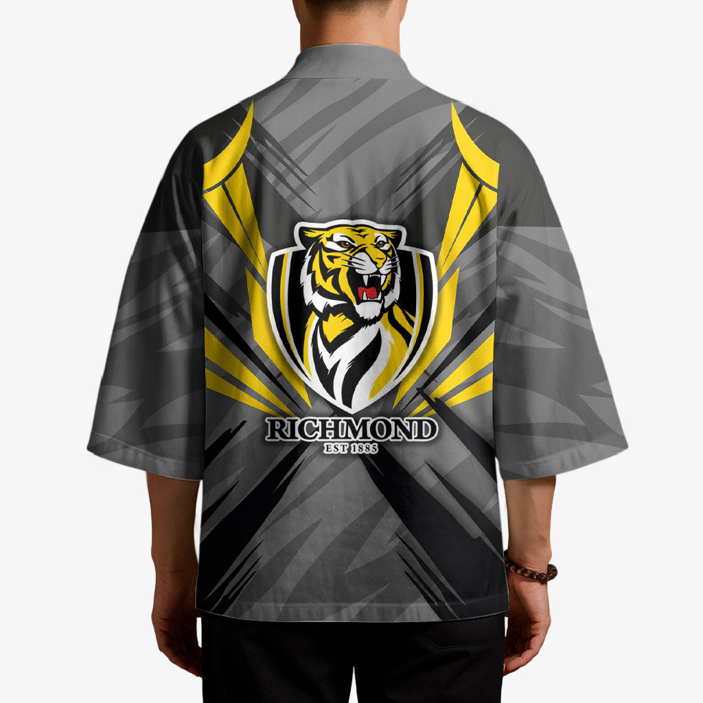 Richmond Tigers Australian Football Kimono Fierce Tiger Mascot - Bold Team Colors