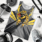 Richmond Tigers Australian Football Men Tank Top Fierce Tiger Mascot - Bold Team Colors