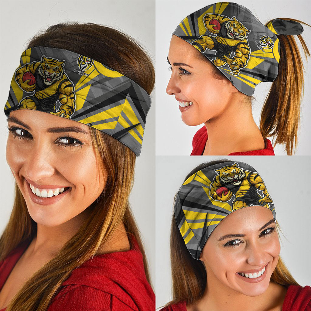 Richmond Tigers Australian Football Neck Gaiter Fierce Tiger Mascot - Bold Team Colors