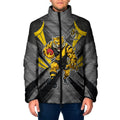 Richmond Tigers Australian Football Padded Jacket Fierce Tiger Mascot - Bold Team Colors