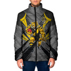Richmond Tigers Australian Football Padded Jacket Fierce Tiger Mascot - Bold Team Colors