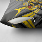 Richmond Tigers Australian Football Pillow Cover Fierce Tiger Mascot - Bold Team Colors