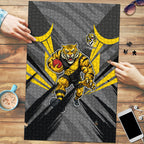 Richmond Tigers Australian Football Puzzle Fierce Tiger Mascot - Bold Team Colors