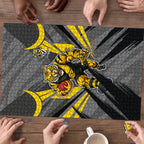 Richmond Tigers Australian Football Puzzle Fierce Tiger Mascot - Bold Team Colors