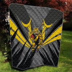Richmond Tigers Australian Football Quilt Fierce Tiger Mascot - Bold Team Colors