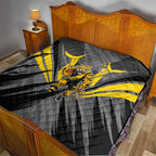 Richmond Tigers Australian Football Quilt Fierce Tiger Mascot - Bold Team Colors