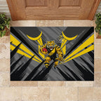 Richmond Tigers Australian Football Rubber Doormat Fierce Tiger Mascot - Bold Team Colors