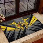 Richmond Tigers Australian Football Rubber Doormat Fierce Tiger Mascot - Bold Team Colors