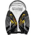 Richmond Tigers Australian Football Sherpa Hoodie Fierce Tiger Mascot - Bold Team Colors