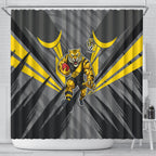Richmond Tigers Australian Football Shower Curtain Fierce Tiger Mascot - Bold Team Colors