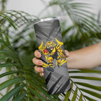 Richmond Tigers Australian Football Skinny Tumbler Fierce Tiger Mascot - Bold Team Colors