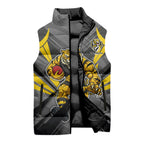 Richmond Tigers Australian Football Sleeveless Puffer Jacket Fierce Tiger Mascot - Bold Team Colors