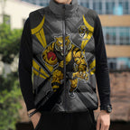 Richmond Tigers Australian Football Sleeveless Puffer Jacket Fierce Tiger Mascot - Bold Team Colors