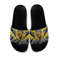Richmond Tigers Australian Football Slide Sandals Fierce Tiger Mascot - Bold Team Colors