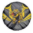 Richmond Tigers Australian Football Spare Tire Cover Fierce Tiger Mascot - Bold Team Colors
