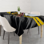 Richmond Tigers Australian Football Tablecloth Fierce Tiger Mascot - Bold Team Colors