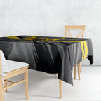 Richmond Tigers Australian Football Tablecloth Fierce Tiger Mascot - Bold Team Colors
