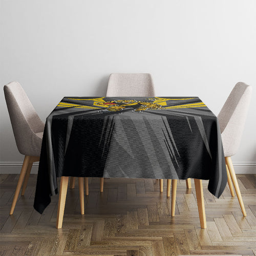 Richmond Tigers Australian Football Tablecloth Fierce Tiger Mascot - Bold Team Colors