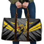 Richmond Tigers Australian Football Travel Bag Fierce Tiger Mascot - Bold Team Colors