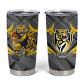 Richmond Tigers Australian Football Tumbler Cup Fierce Tiger Mascot - Bold Team Colors