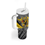 Richmond Tigers Australian Football Tumbler With Handle Fierce Tiger Mascot - Bold Team Colors