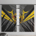 Richmond Tigers Australian Football Window Curtain Fierce Tiger Mascot - Bold Team Colors