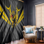 Richmond Tigers Australian Football Window Curtain Fierce Tiger Mascot - Bold Team Colors