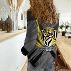 Richmond Tigers Australian Football Women Casual Shirt Fierce Tiger Mascot - Bold Team Colors