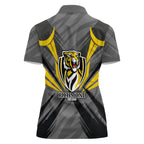 Richmond Tigers Australian Football Women Polo Shirt Fierce Tiger Mascot - Bold Team Colors