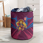 Brisbane Lions Australian Football Laundry Basket Powerful Lion Mascot - Bold Team Colors