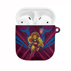 Brisbane Lions Australian Football AirPods Case Powerful Lion Mascot - Bold Team Colors