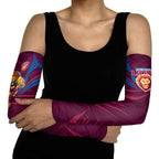 Brisbane Lions Australian Football Arm Sleeves Powerful Lion Mascot - Bold Team Colors