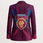 Brisbane Lions Australian Football Blazer Powerful Lion Mascot - Bold Team Colors