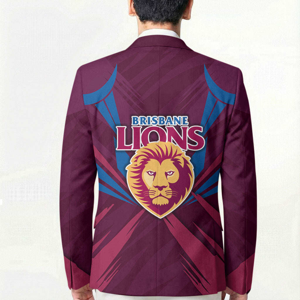 Brisbane Lions Australian Football Blazer Powerful Lion Mascot - Bold Team Colors
